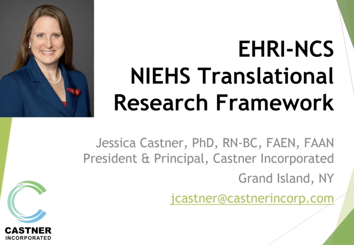 Module 1: NIEHS Translational Framework